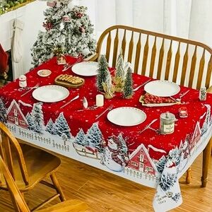 Christmas Plaid Tablecloth Home Decor
Table Cover Rectangular 60x84"